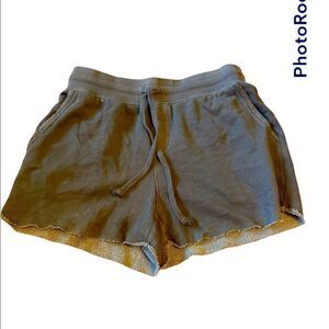 3/$25 AERIE Gray Cotton Raw Hem Drawstring Shorts.Size XS